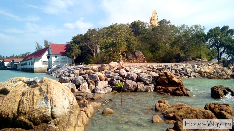 Красивый пейзаж - остров Самуи Таиланд, вид на Биг Будда