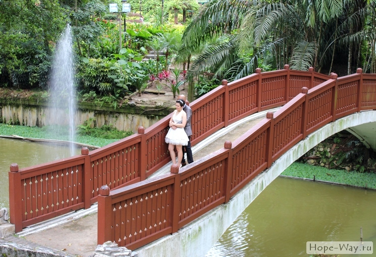 Свадебная фотосессия в Ботаническом саду Куала-Лумпур